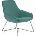 9To5 Seating Lounge Chair, w/Arms, 27inx29inx33in, Cloud Fabric/SR W-Base NTF9111LGSFCD